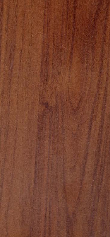 Brown wood laminate with textured finish and wood grain pattern, displaying natural wood appearance and texture details.
