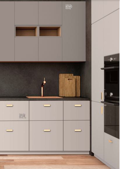 White Lilly Plain Laminate 8x4 ft Texture 1 mm - 4728 A