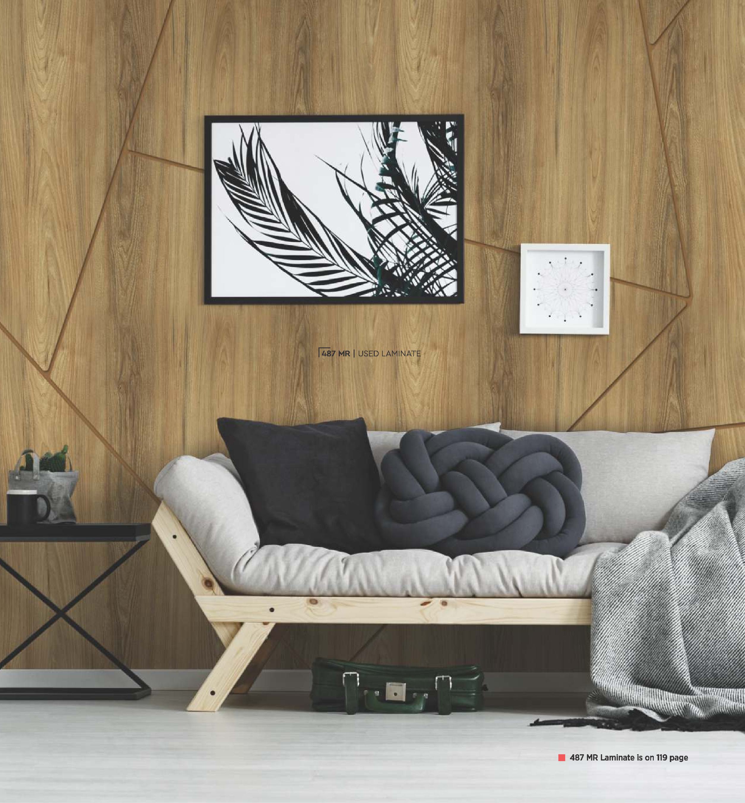 Canyon Century Elm Wood Laminate 8x4 ft High Gloss 1 mm - 487 MR