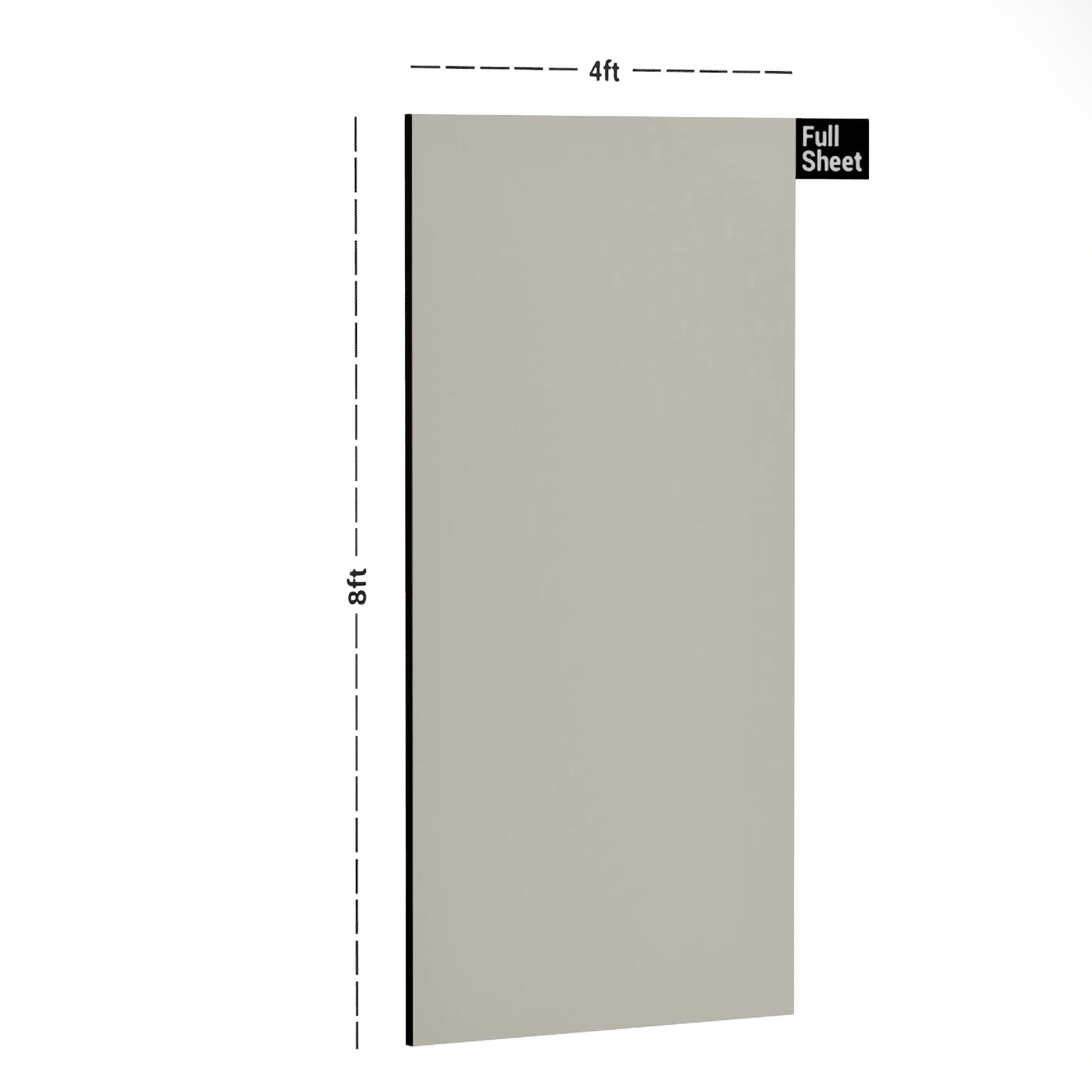 SH Ivory Frost Plain Laminate 8x4 ft High Gloss 1 mm - 49916 HGL