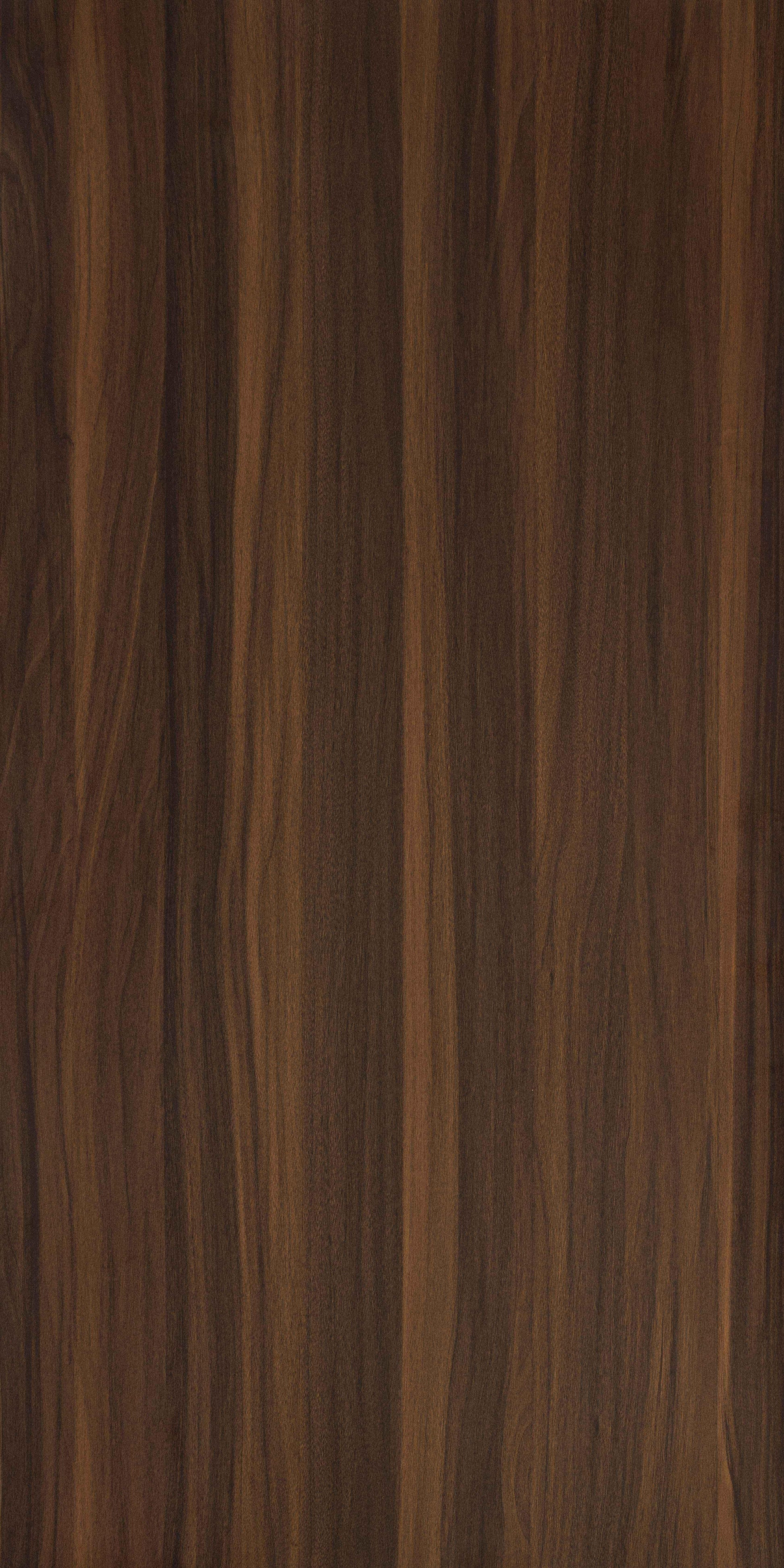 Brown wood grain laminate with suede finish and vertical wood pattern texture