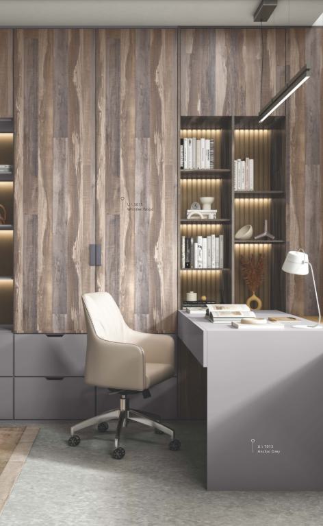Whistler Wood Designer Laminate 8x4 ft Texture 1 mm - 5015 U