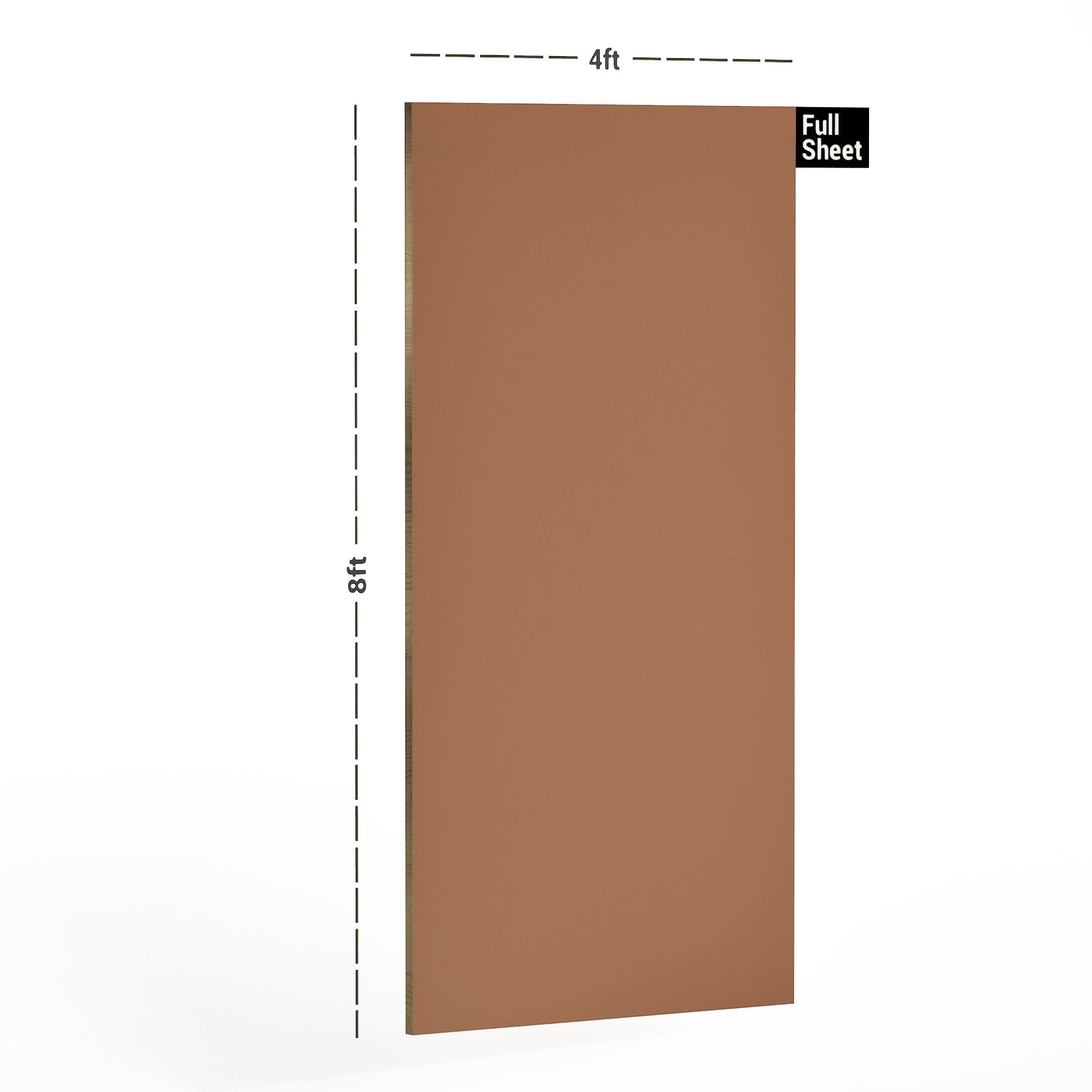 Peach Brown Plain Laminate 8x4 ft Texture 1 - 50188 MM