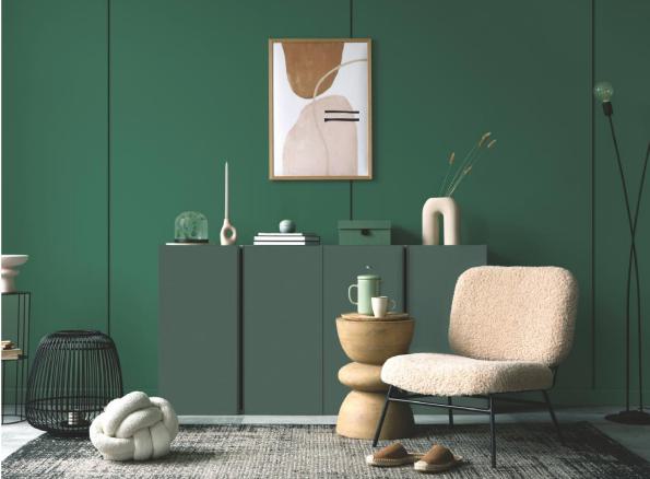 English Green Plain Laminate 8x4 ft Texture 1 - 50194 MM