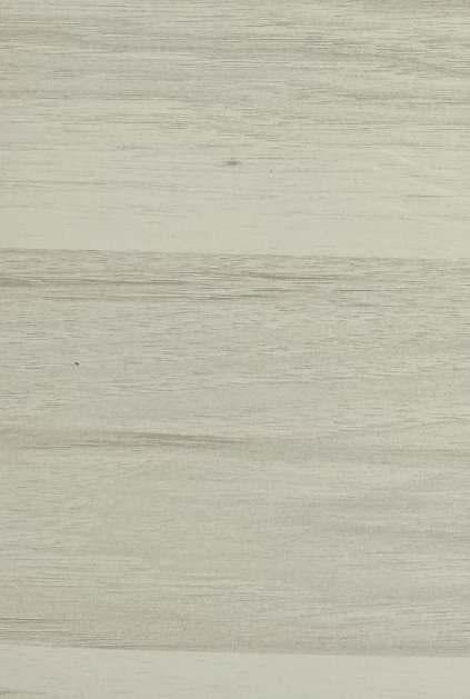 Grey wood laminate with textured finish and wood grain pattern, showing horizontal planks and subtle texture variations.