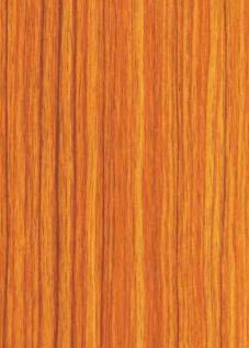 Brown wood grain laminate with textured finish and vertical wood pattern, showing teak wood appearance and rough surface.