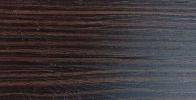 Dark wenge wood grain laminate with textured finish and striped pattern.