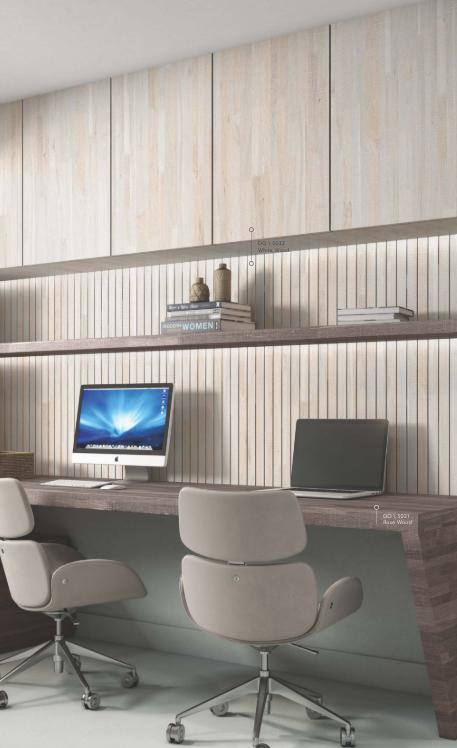 White Wood Laminate 8x4 ft Texture 1 mm - 5032 DO