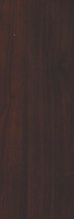 Brown wood grain laminate with textured finish and dark wood pattern