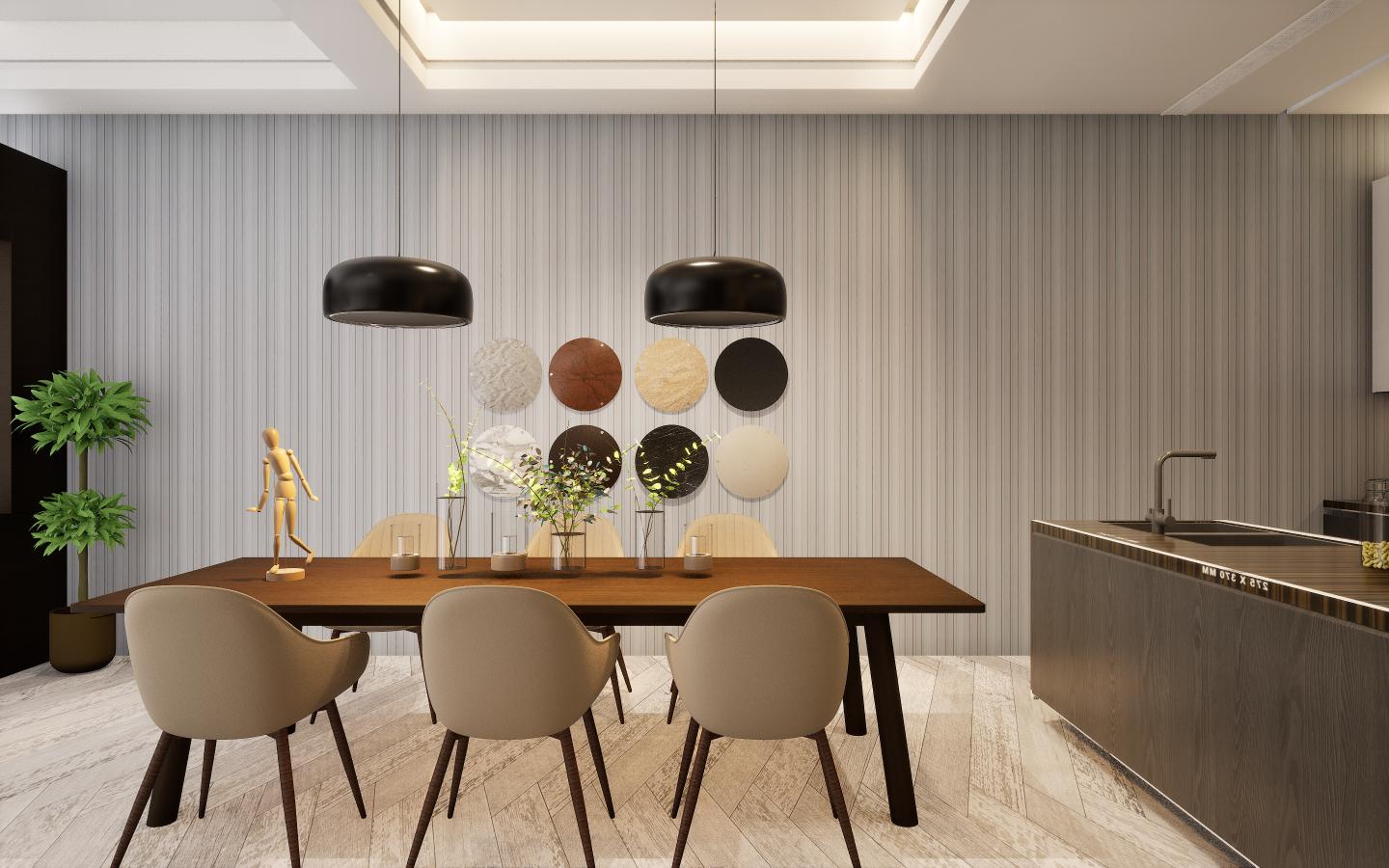 Virgo Metallic Wood 8x4 ft Texture marble & stone laminates Black 5057_FP
