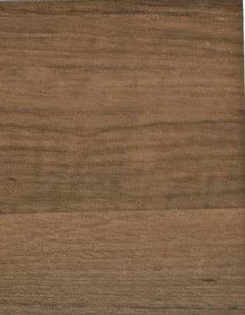 Brown wood grain laminate with suede finish and horizontal wood pattern texture
