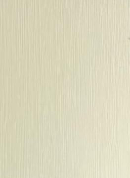 White wood grain laminate with suede finish and subtle texture, displaying a light wood pattern with vertical grain lines.