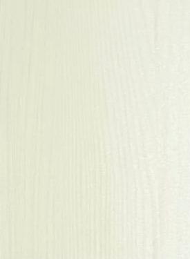 White wood grain laminate with suede finish and subtle texture, showing wood pattern and soft sheen decorative laminate