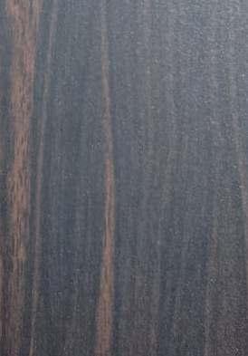 Dark wenge wood laminate with suede finish, showing wood grain texture and subtle sheen variation in vertical pattern