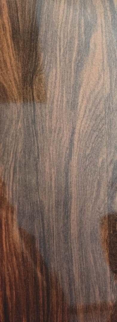 Black Forest Teak Wood Laminate 8x4 ft High Gloss 0.8 mm - 5078 AHG
