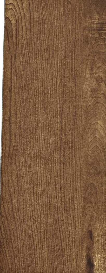Brown wood grain laminate with suede finish and visible wood texture and pattern