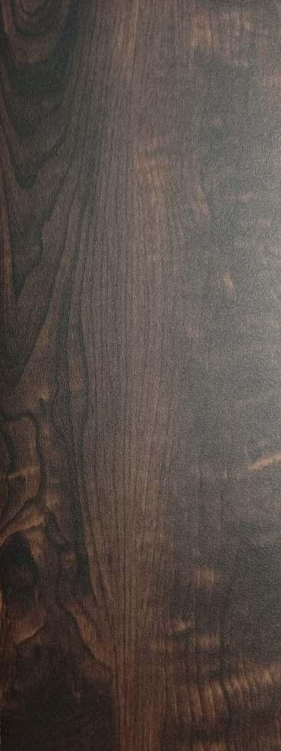 Dark wenge wood laminate with suede finish showing wood grain texture and subtle sheen variation.