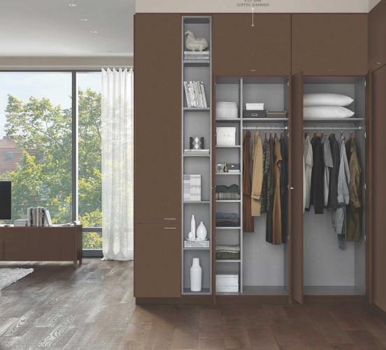 Coffee Shimmer Wood Laminate 8x4 ft Texture 1 mm - 5107 SHM