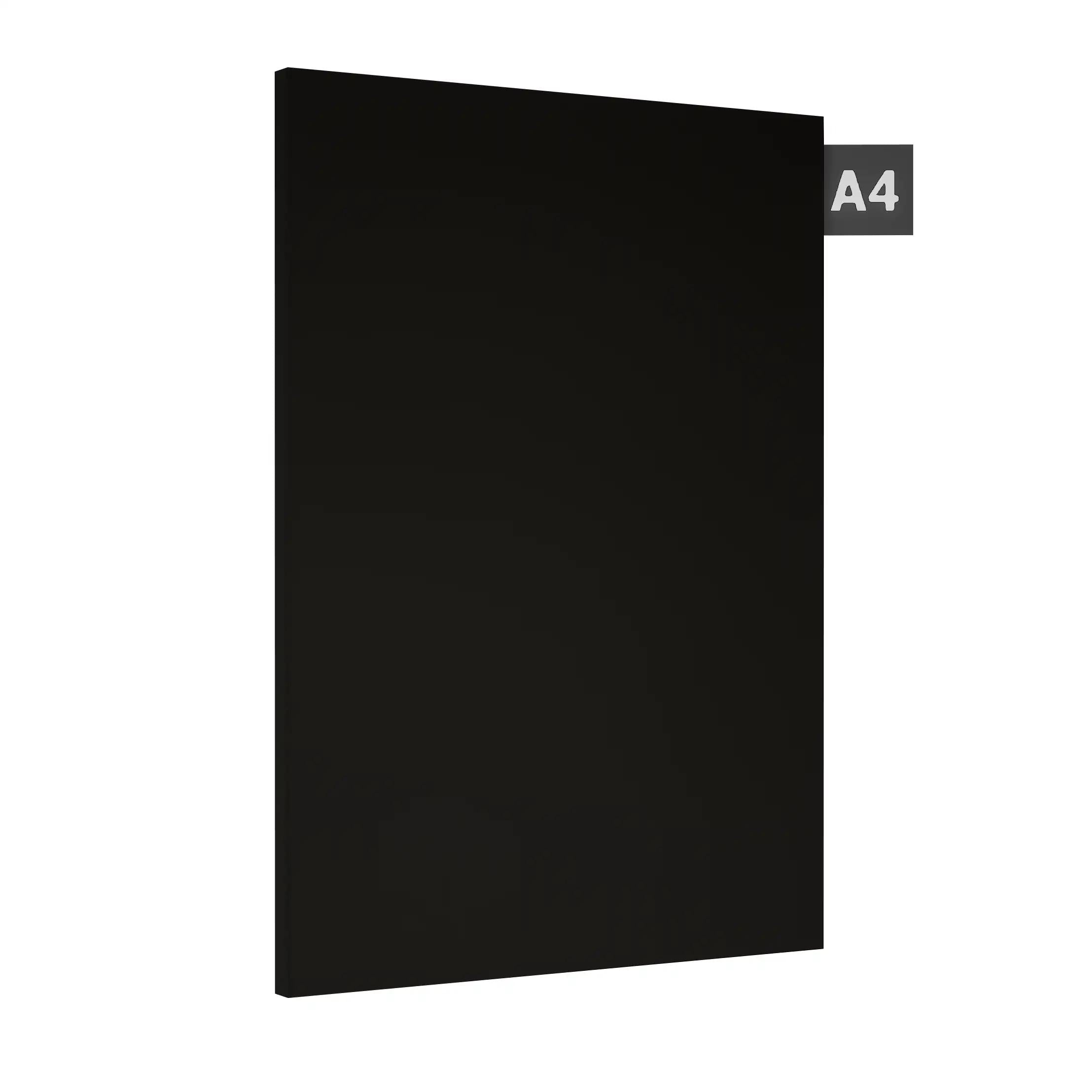 Black Plain Laminate 8x4 ft Suede 0.8 mm - 51170 SF