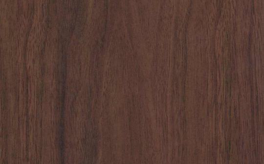 Brown wood laminate with textured finish and wood grain pattern, showing vertical lines and darker streaks in the grain.