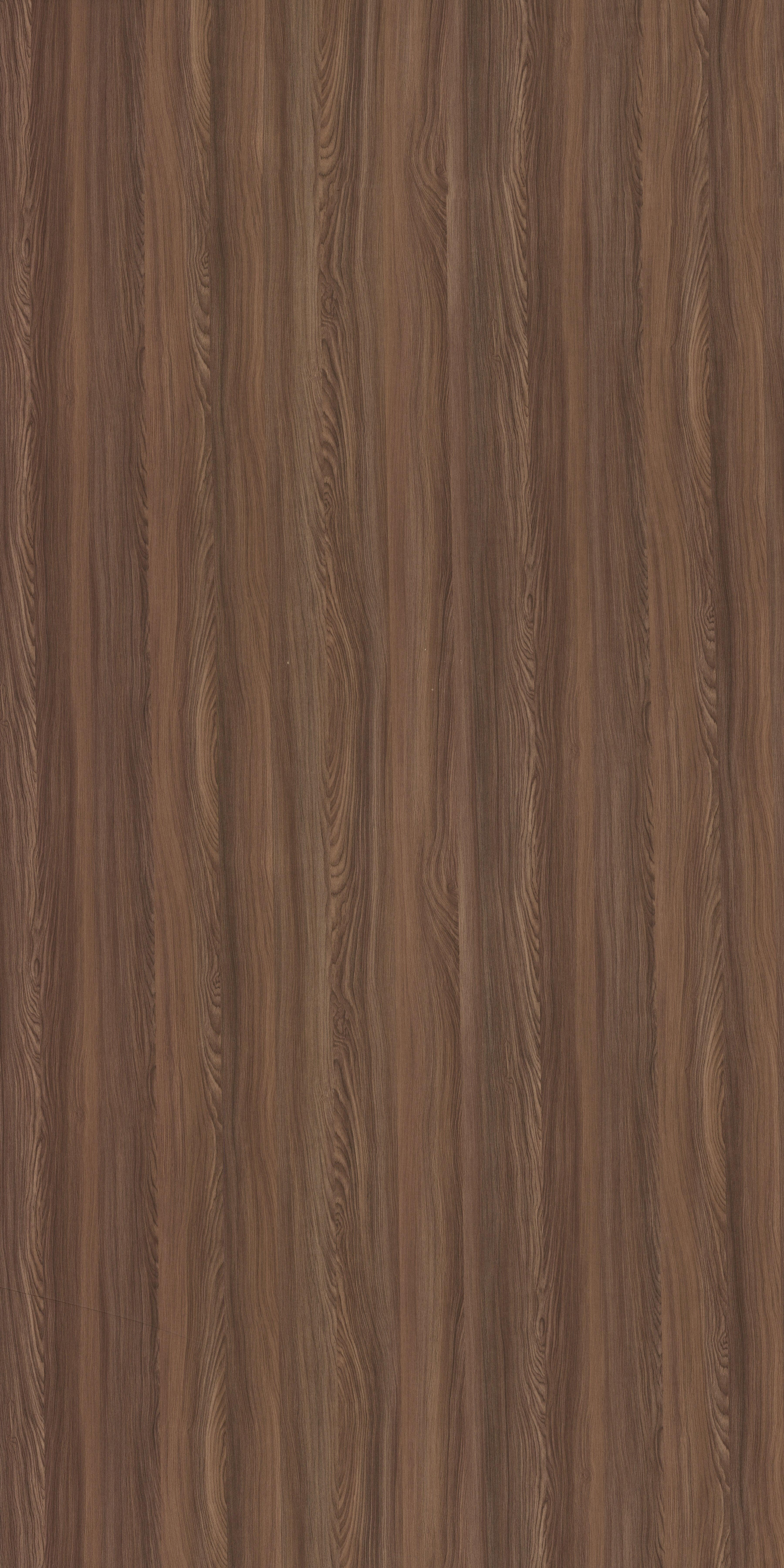 Brown wood grain laminate with suede finish and vertical wood pattern texture