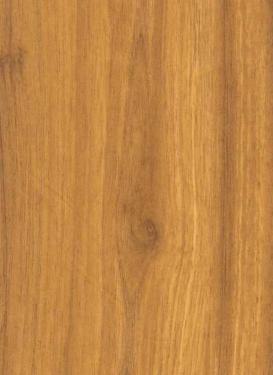 Brown wood grain laminate with textured finish and visible wood pattern and knots