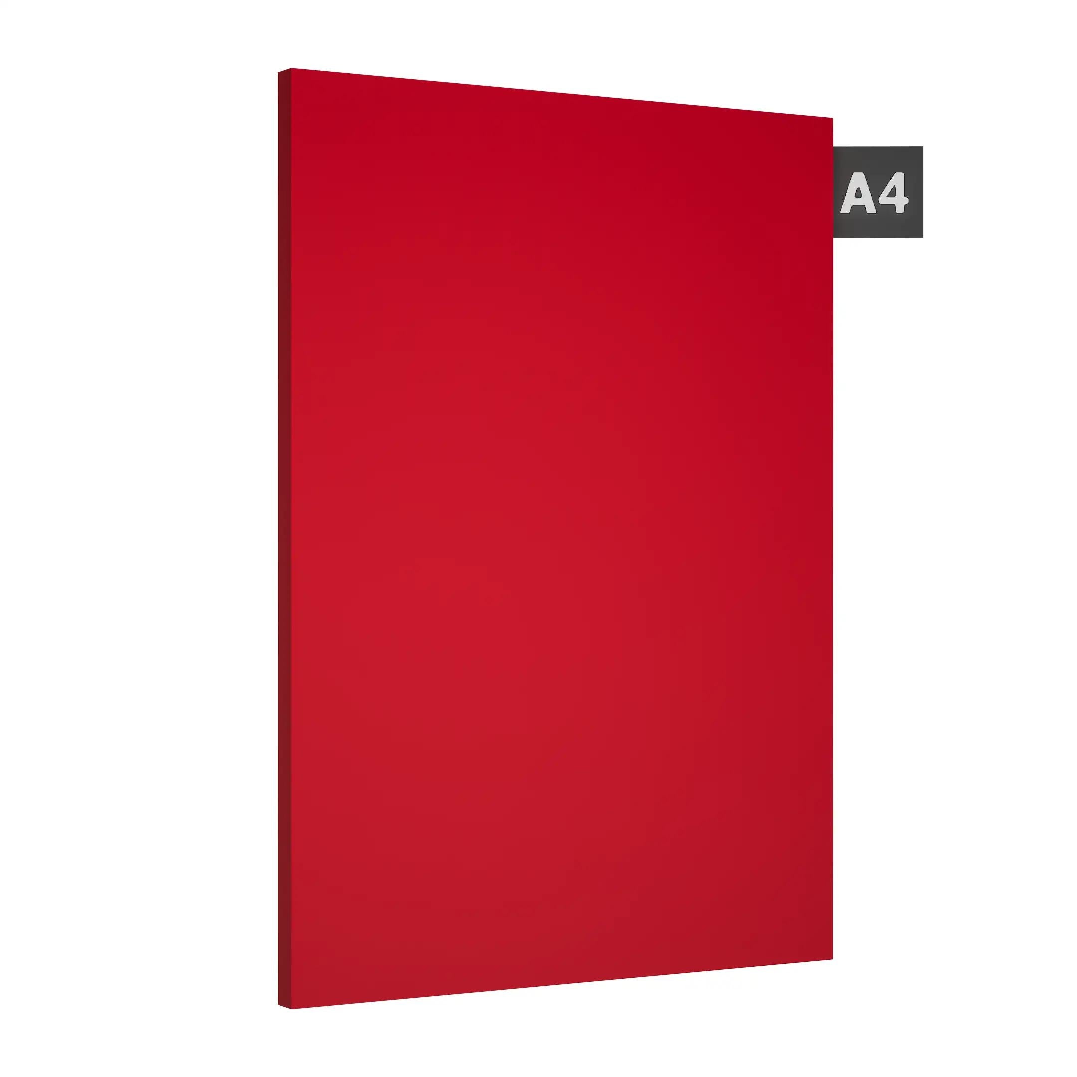 Fire Red Plain Laminate 8x4 ft High Gloss 0.8 mm - 51315 HG+