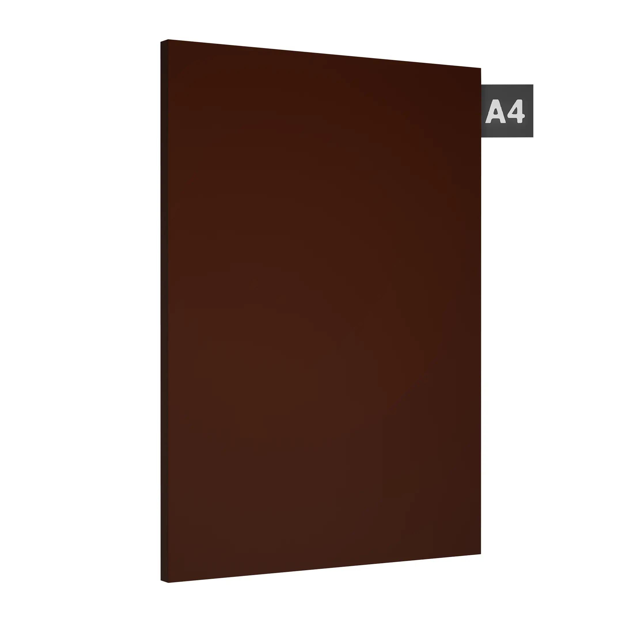 Brown Plain Laminate 8x4 ft Suede 0.8 mm - 51364 SF