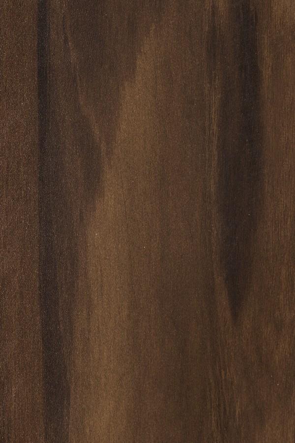 Brown wood grain laminate with textured finish and visible wood pattern and grain details