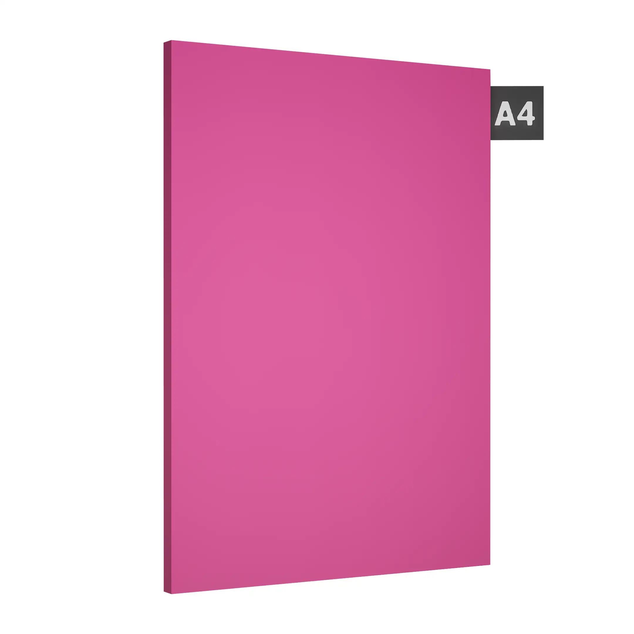 Nice Pink Plain Laminate 8x4 ft Suede 0.8 mm - 51420 SF