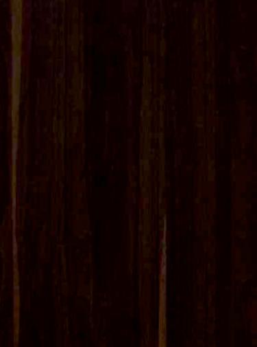 Brown wood laminate with textured finish and wood grain pattern, showing vertical lines and dark brown color variation.