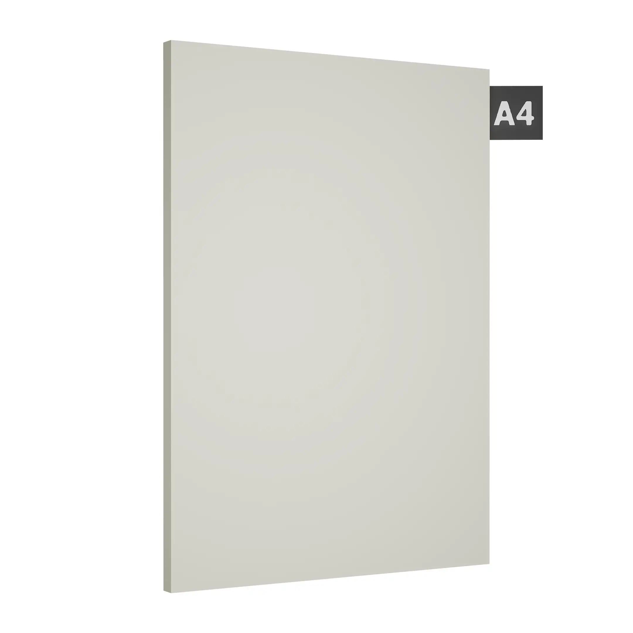 Frosty White Plain Laminate 8x4 ft Suede 0.8 mm - 51580 SF