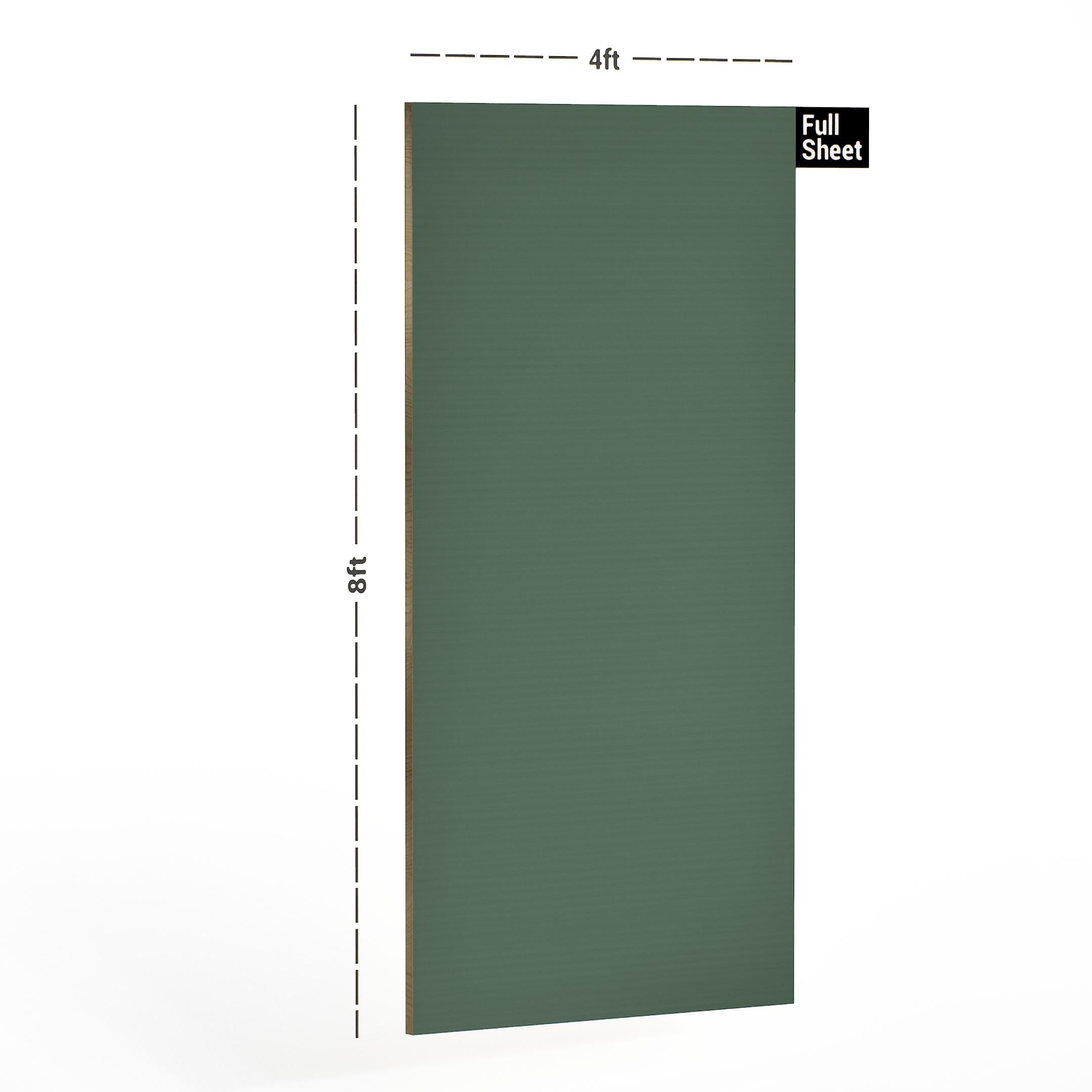 Olive Green Plain Laminate 8x4 ft High Gloss 1 mm - 5158 UG