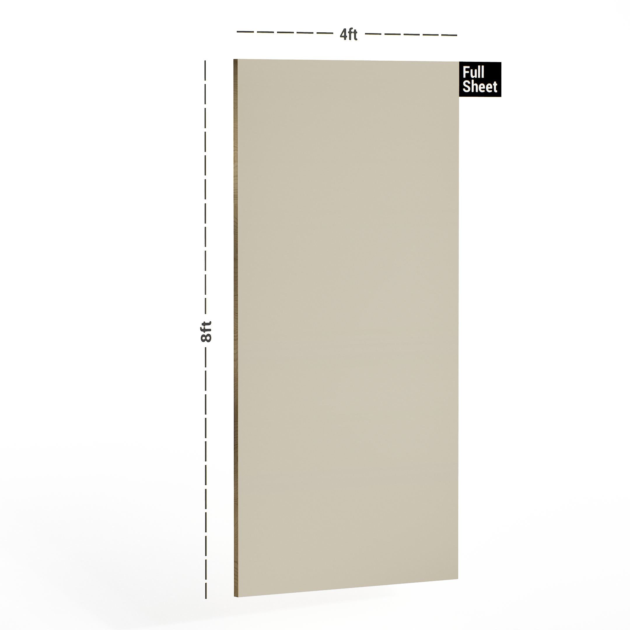 Urban Beige Plain Laminate 8x4 ft High Gloss 1 mm - 5161 SP