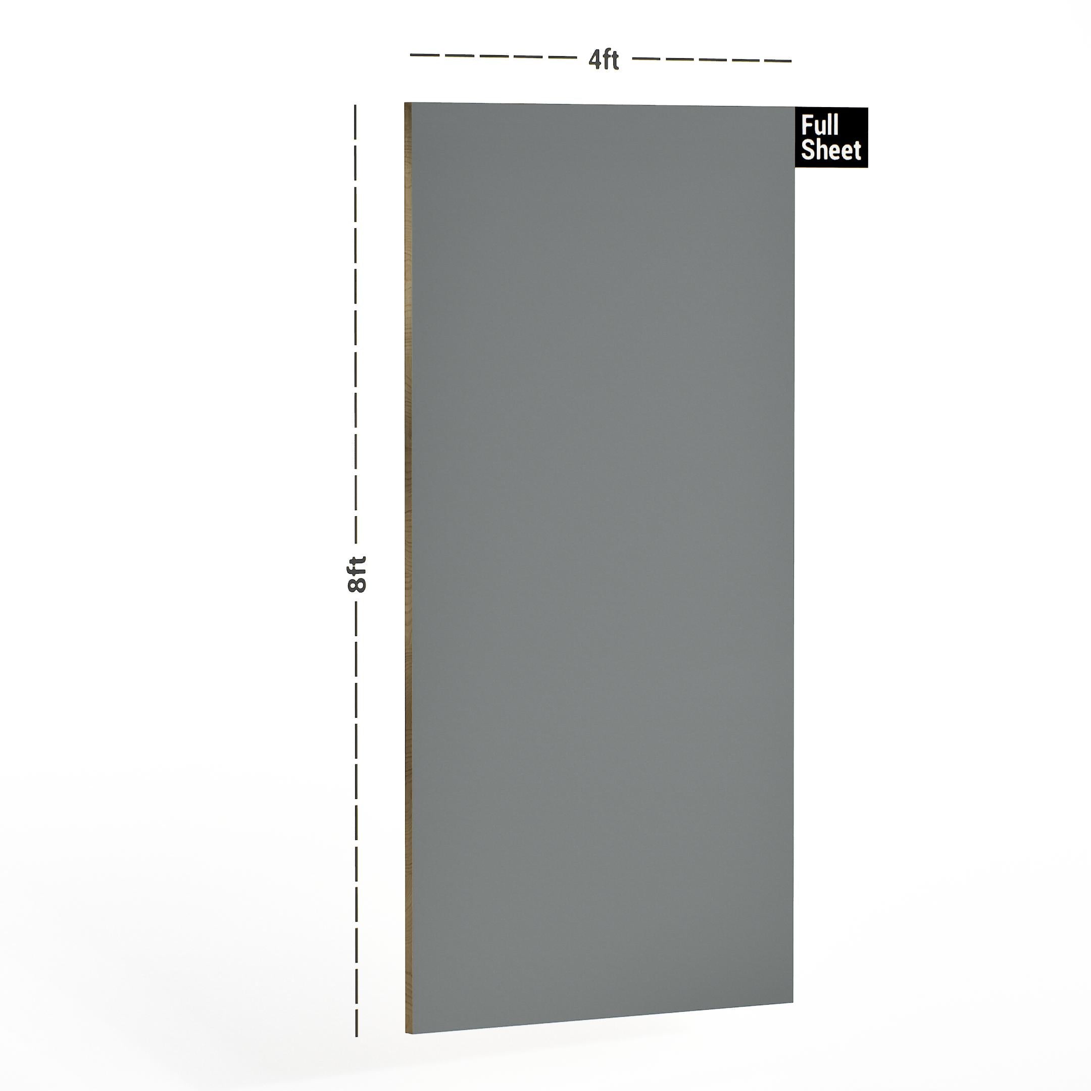Grey Plain Laminate 8x4 ft Super Matte 1 mm - 5163 TM