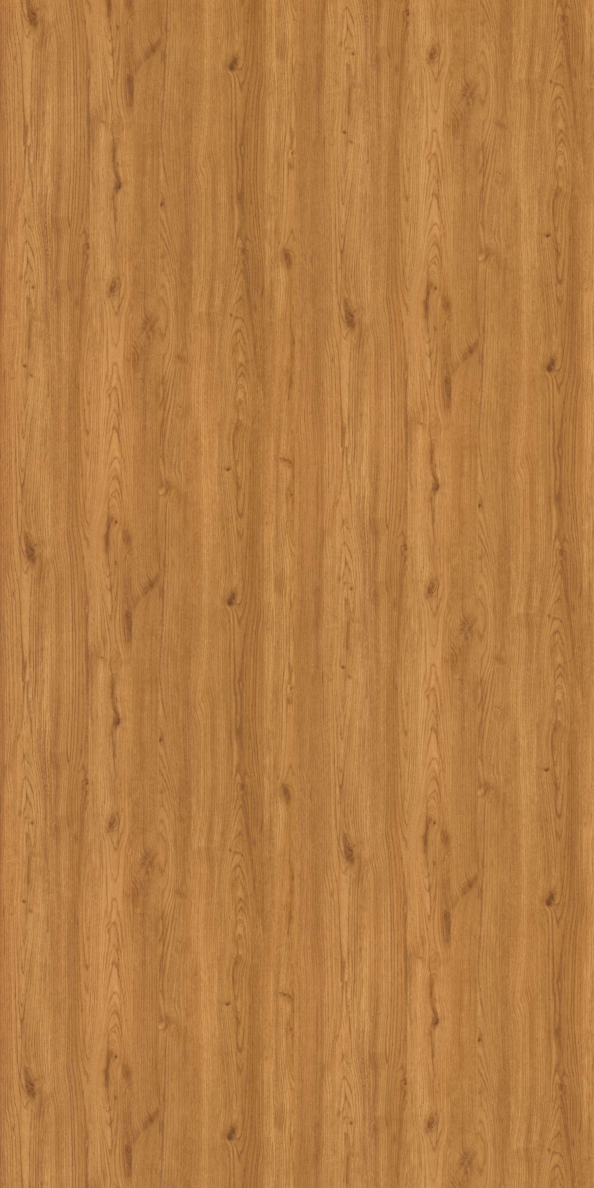 Brown wood grain laminate with textured finish and natural knots and grain patterns visible throughout the surface.