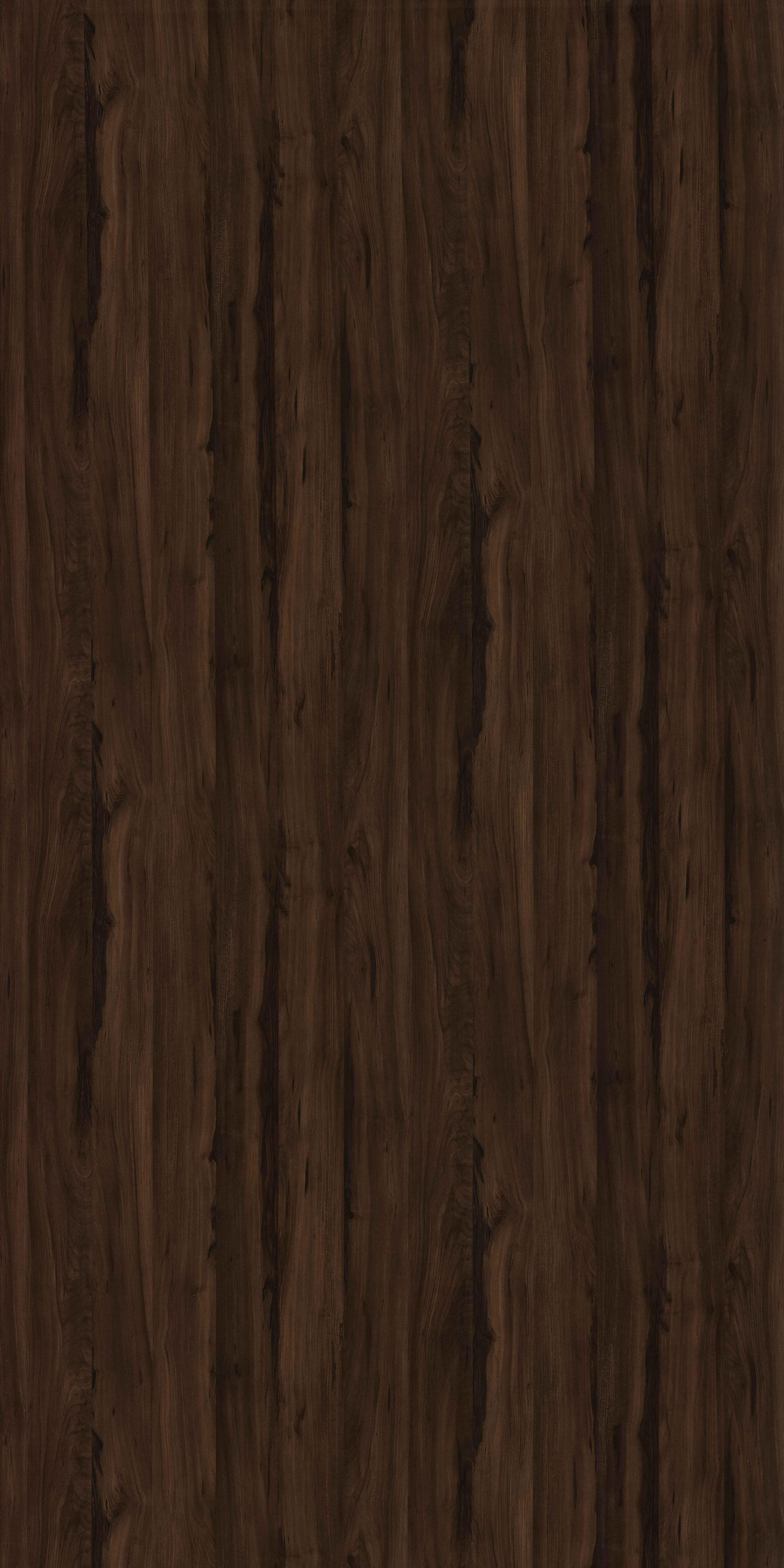 Brown wood grain laminate with textured finish and vertical wood pattern, showing natural wood grain details and texture