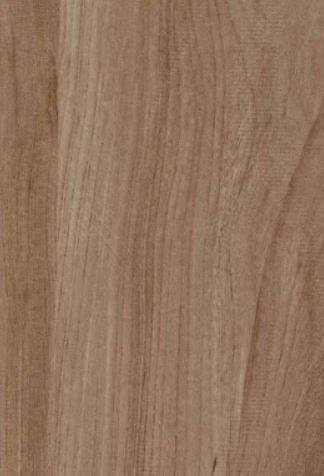 Brown wood grain laminate with textured finish and visible wood pattern and grain details