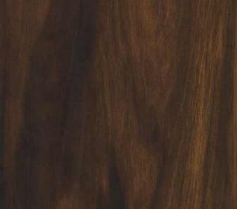 Brown wood grain laminate with textured finish and dark brown streaks, showing wood pattern and texture details.
