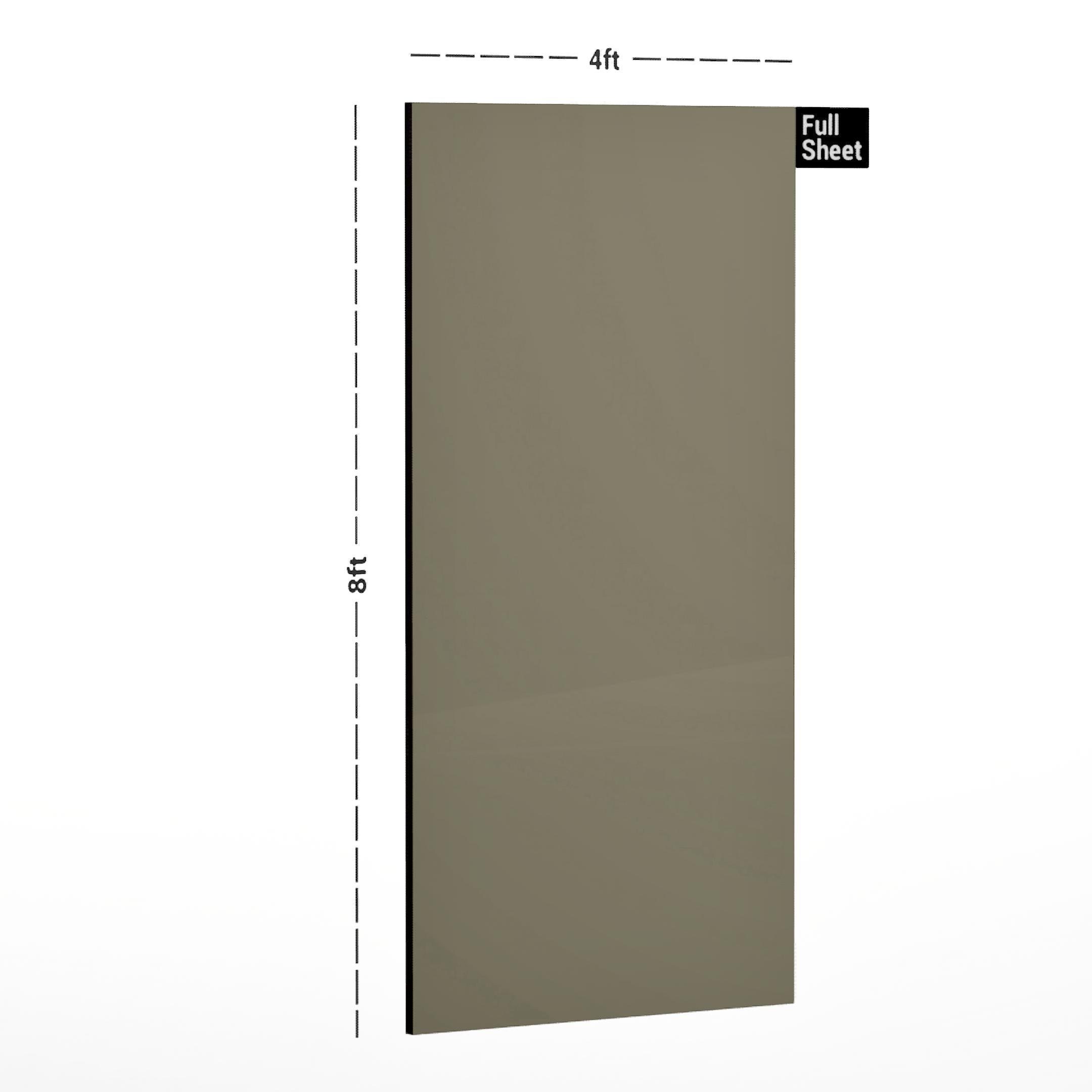 Light Toupe Plain Laminate 8x4 ft High Gloss 1 mm - 5262 SP