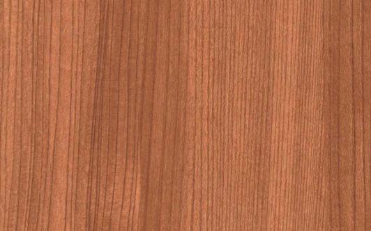 Brown wood grain laminate with textured finish and vertical grain pattern, showing wood-like appearance and subtle texture