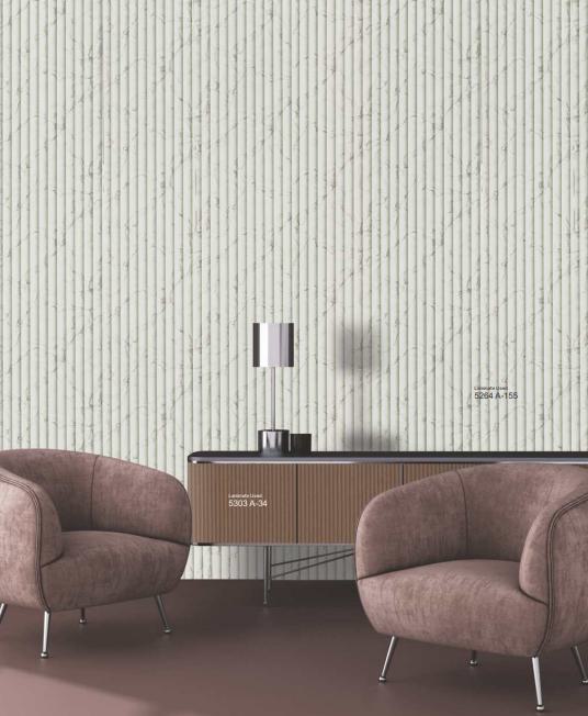 34 Milano Walnut Fluted Laminate 8x4 ft Matte 0.8 mm - 5303 A