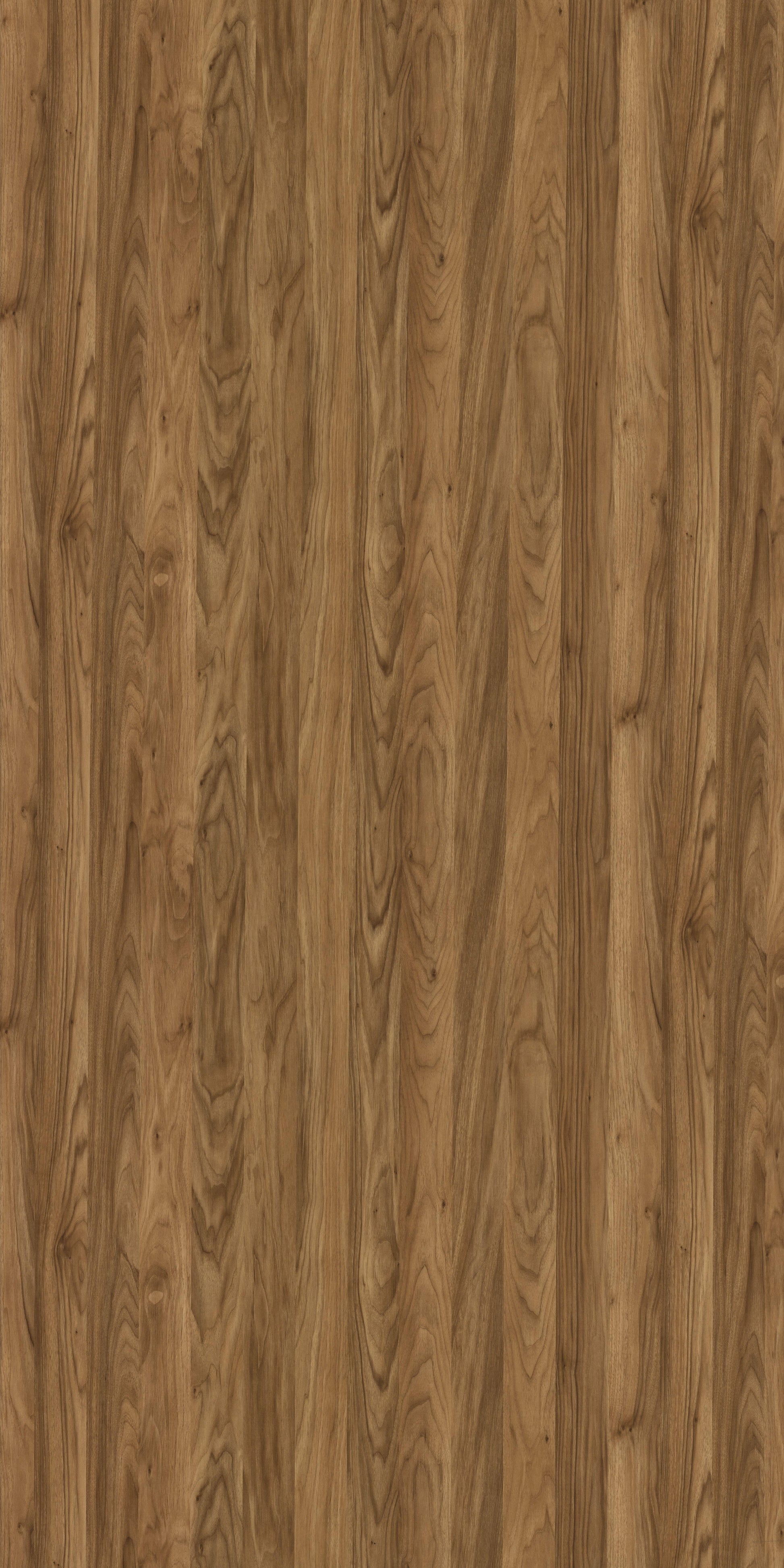 Brown wood grain laminate with textured finish and natural wood pattern and vertical grain direction