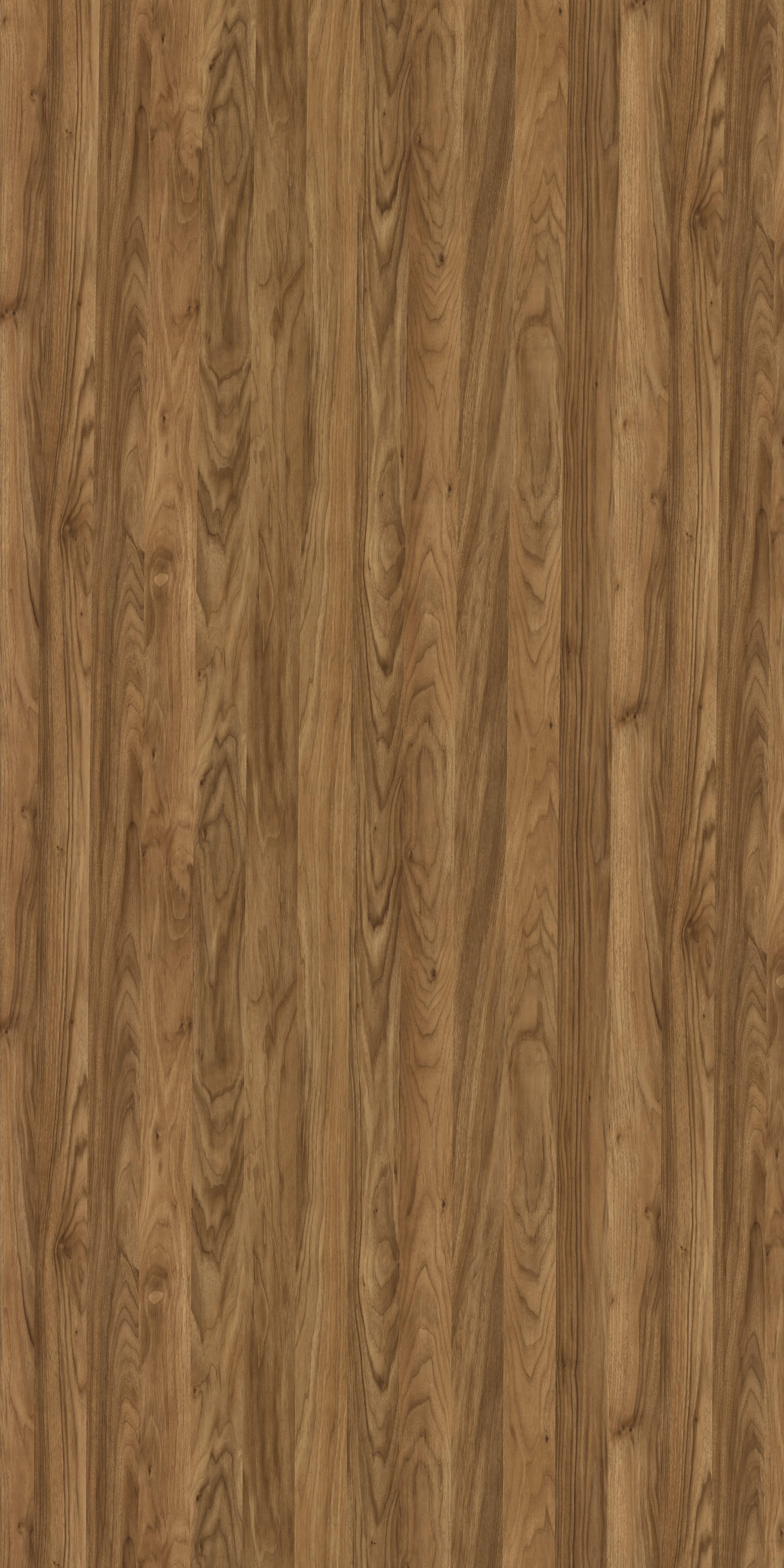 Brown wood grain laminate with textured finish and natural wood pattern and vertical grain direction