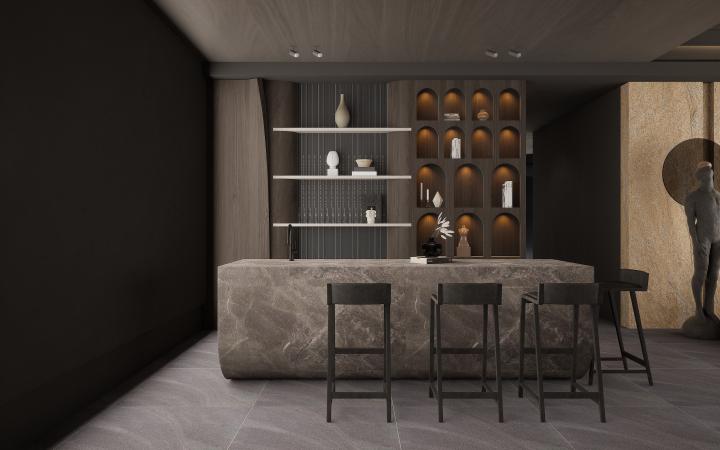 Spain Marble & Stone Laminate 8x4 ft High Gloss 0.8 mm - 53404 HG+