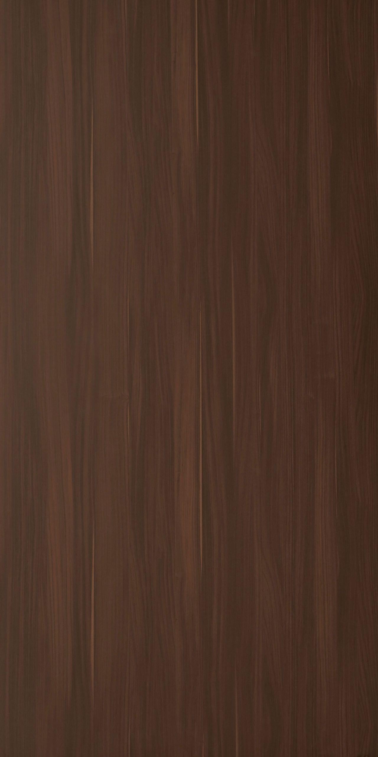 Brown wood grain laminate with textured finish and vertical wood pattern