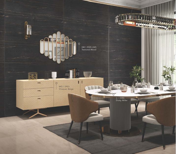 HZ Textured Wood Designer Laminate 8x4 ft Texture 1 mm - 5505 SW