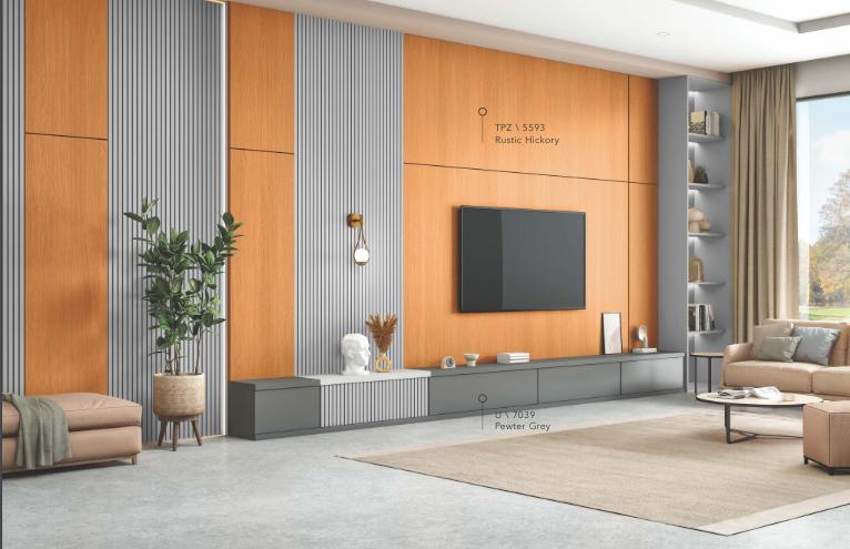 Rustic Hickory Wood Laminate 8x4 ft Texture 1 mm - 5593 TPZ