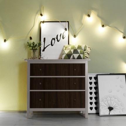 Princess Walnut Wood Laminate 8x4 ft Texture 1 mm - 574 DT