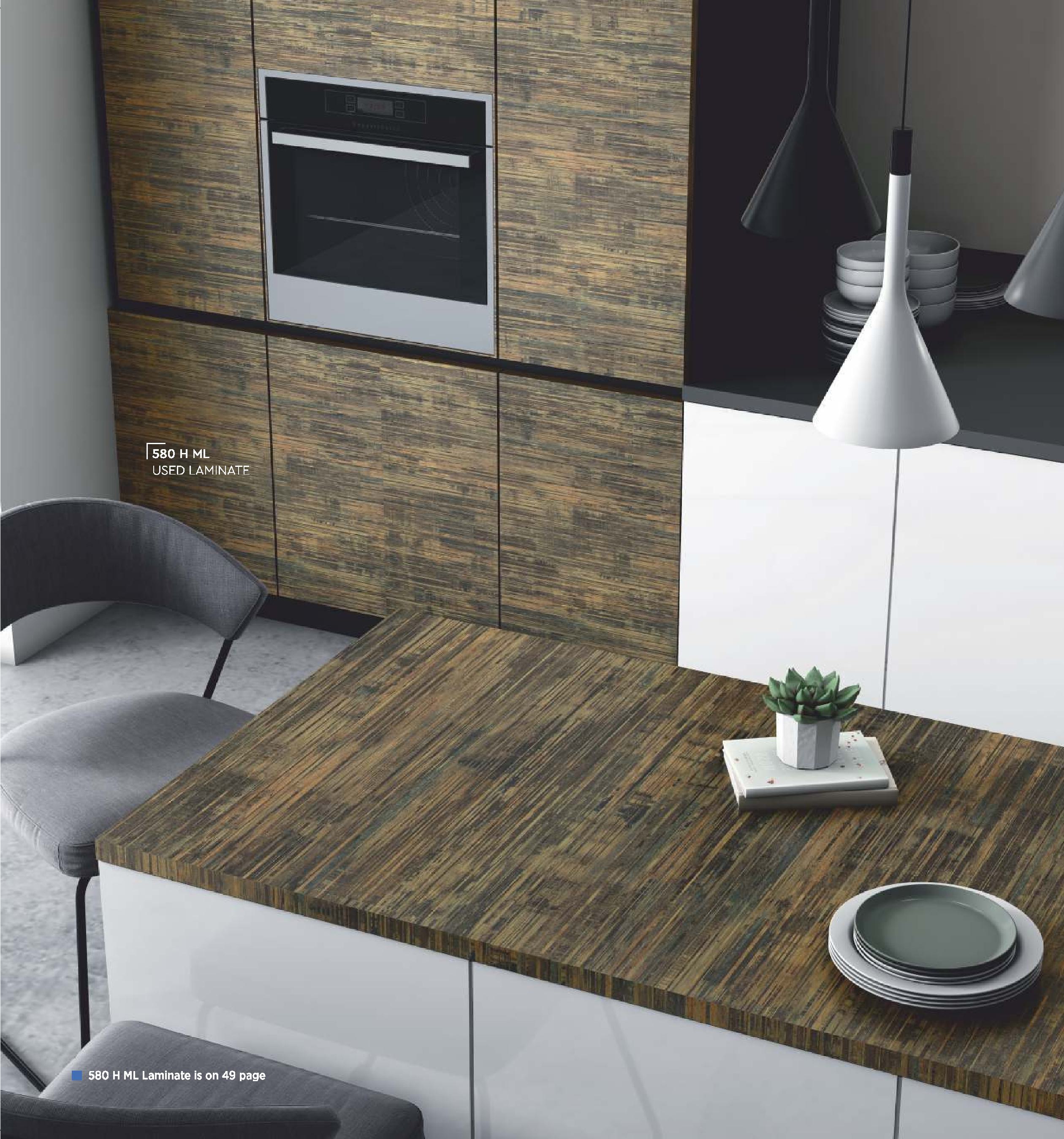 Plank Sear Wood Laminate 8x4 ft Texture 1 mm - 581 HML